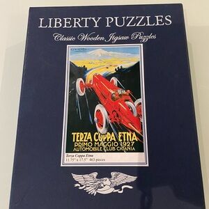 Liberty Puzzles Classic Wooden Jigsaw Puzzle Terza Coppa Etna